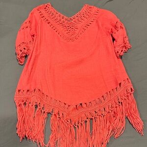 Coral Swim Coverup